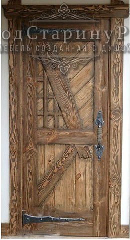 Деревянные двери под старину купить